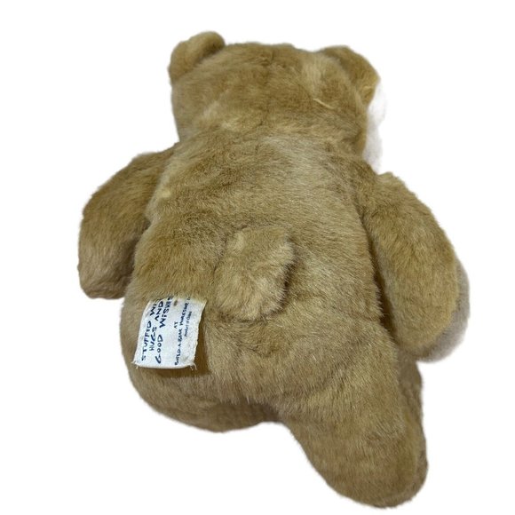 VTG 1997 Build A Bear BAB Workshop Tan Brown 15” Plush Bear Heart Nose Stuffed - Picture 9 of 9